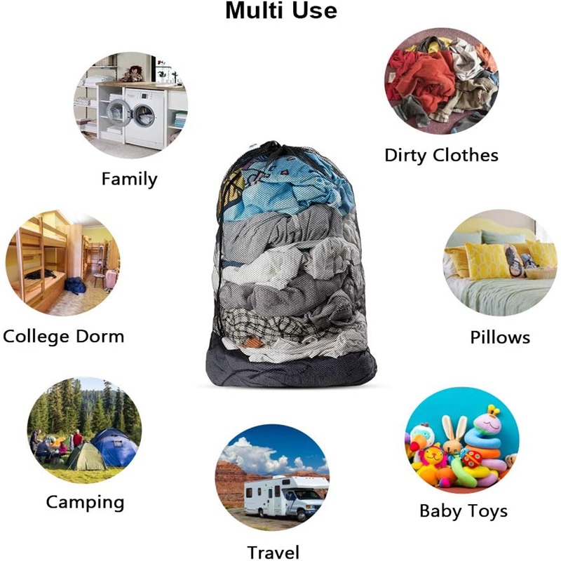 Túi Lưới Giặt Đồ Lót Dây Rút Chịu Được Sức Nặng Tiện Dụng Cho Máy Giặt