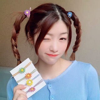 Dây Thun Cột Tóc Hoa Cúc Hàn Quốc Dễ Thương
