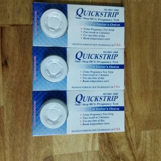 Bộ 3 que thử thai quickstrip.>