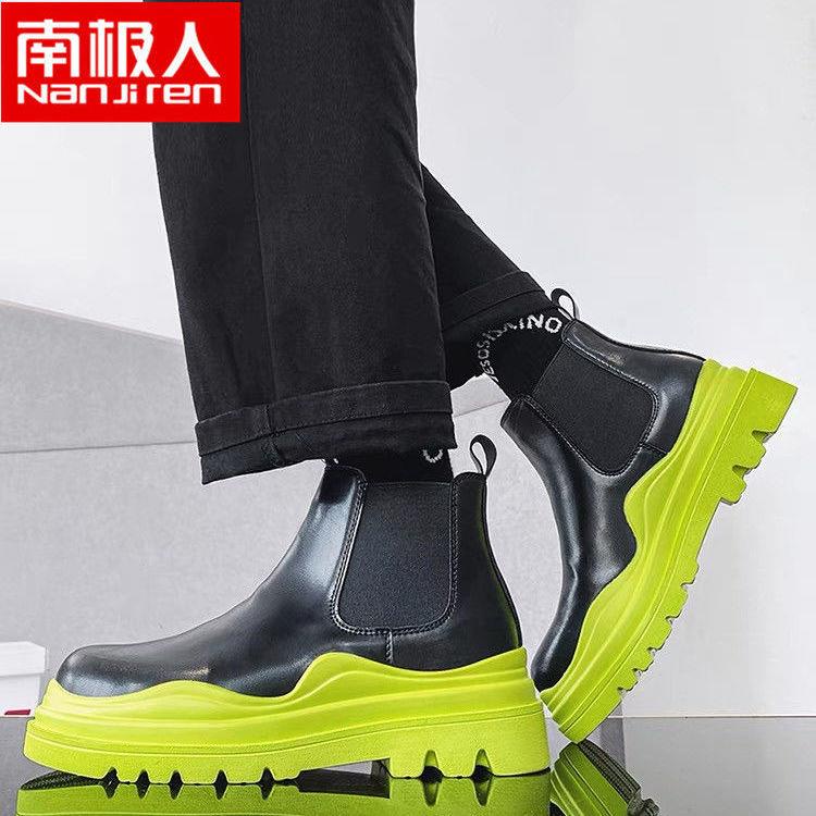 Giày bốt Martin cổ cao phong cách Hàn Quốc thời trang cho nam