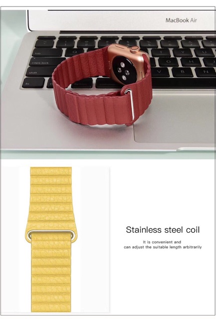 Dây đeo Leather Loop Apple Watch chính hãng Coteetci