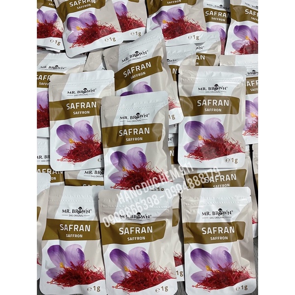Nhụy hoa nghệ Tây Saffron Iran xuất khẩu Đức 1g DATE 2024
