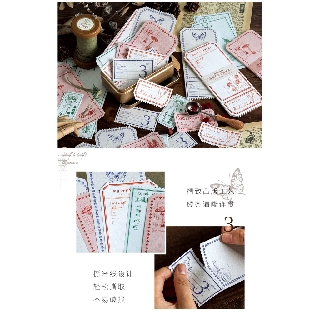Thẻ travel note - retro bill