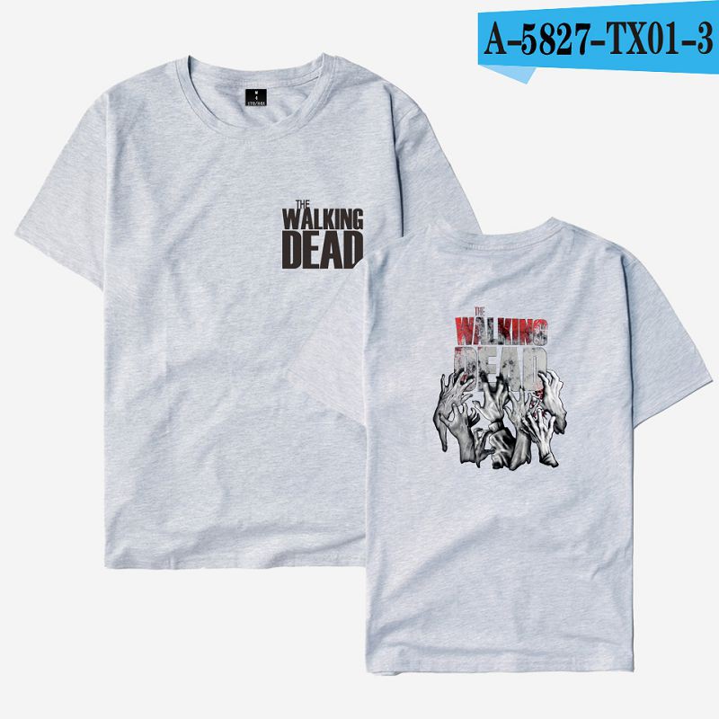 Áo thun cotton tay ngắn The Walking Dead dành cho nam và nữ