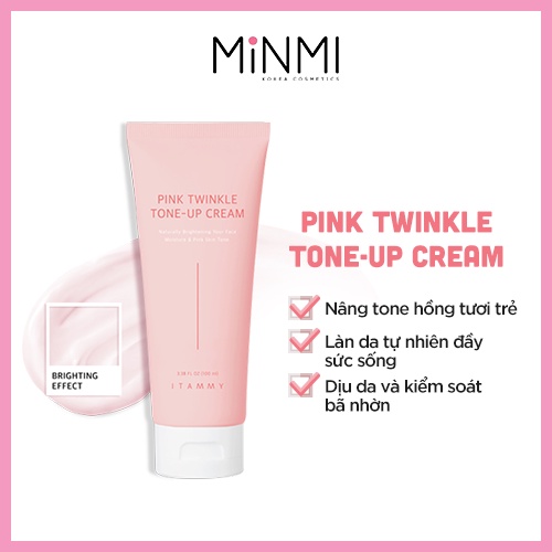 Kem tone-up hồng Itammy Pink Twinkle Tone-Up Cream