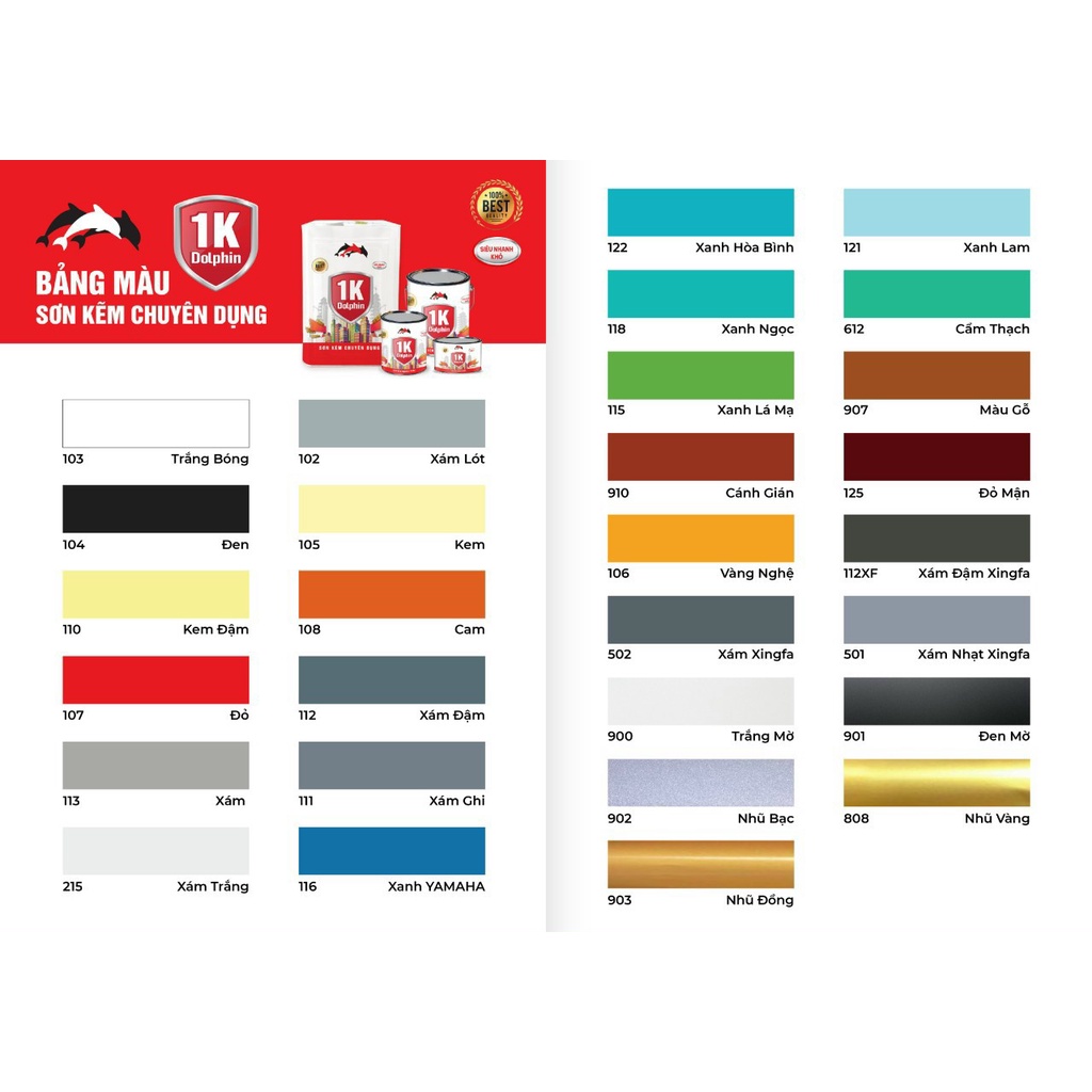 Sơn kẽm 1k Dolphin