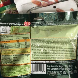 Bánh KitKat Trà Xanh 12 thanh
