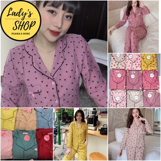 Bộ nhung tăm tay dài cao cấp đồ bộ pijama