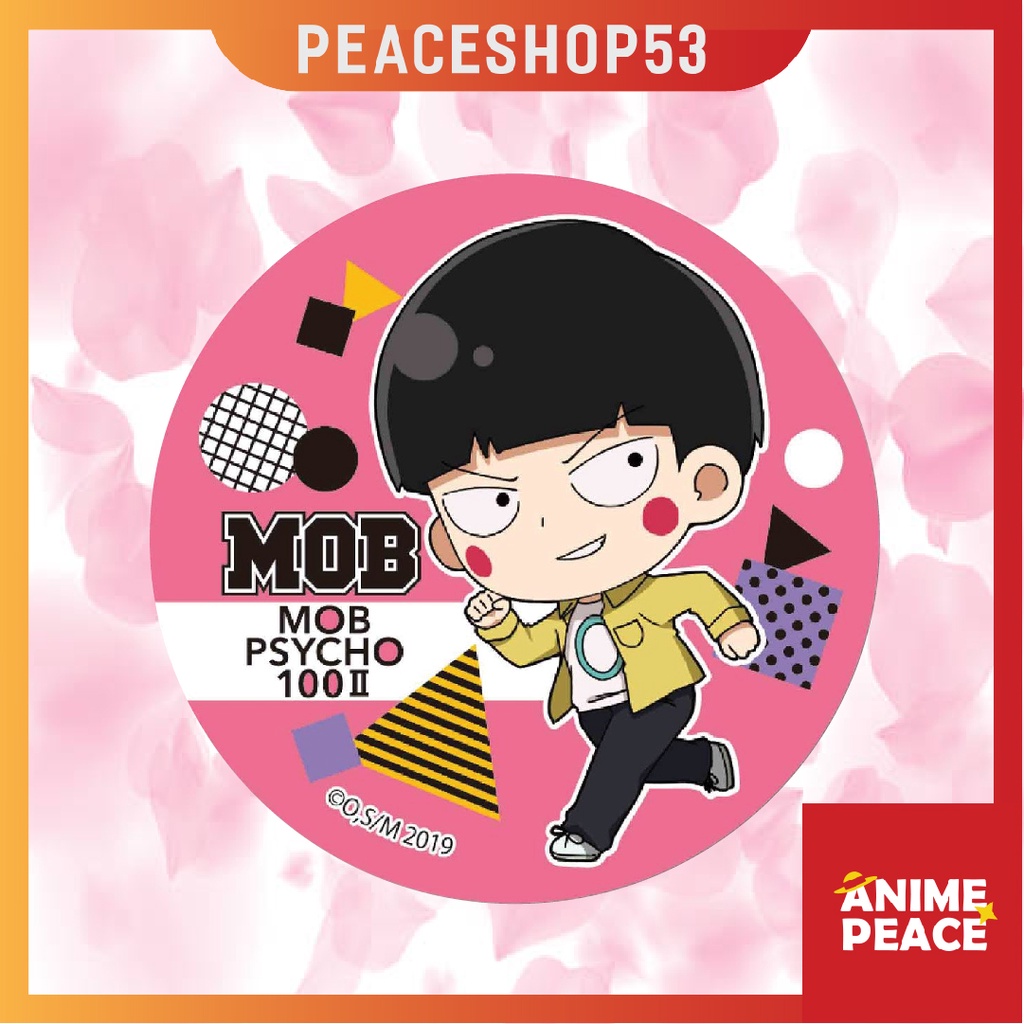Huy hiệu Mob Psycho Shigeo Kageyama Reigen Lấp Lánh Huy Hiệu Anime Mob Psycho Phụ Kiện Anime Manga Ver 2 HH53