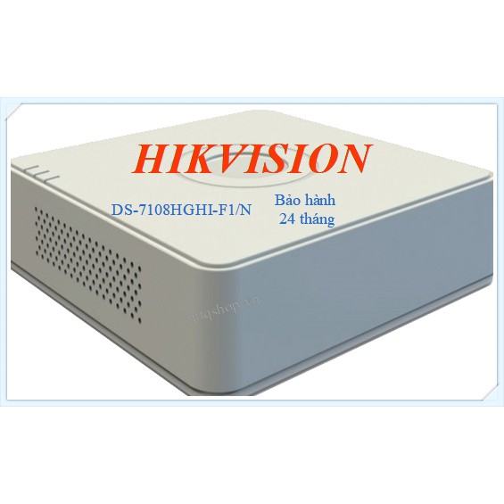 Đầu ghi 8 kênh Hikvision 7108HGHI chính hãng bảo hành 24 tháng