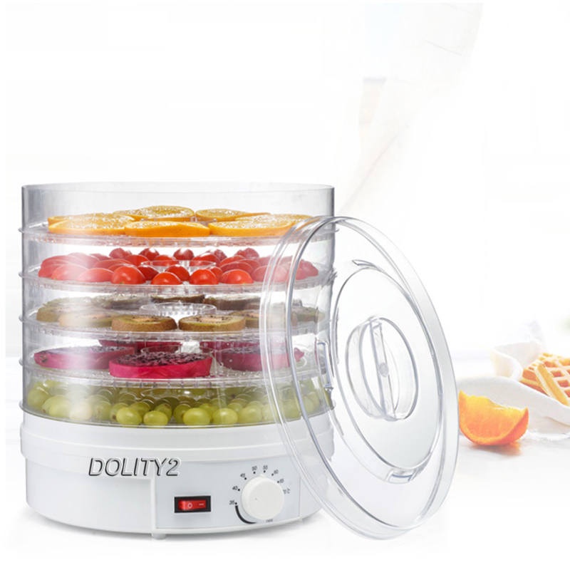 [Dolity2] Máy Làm Khô Thịt / Thức Ăn Nhanh / Trà / Thức Ăn Vặt 5 Khay AU
