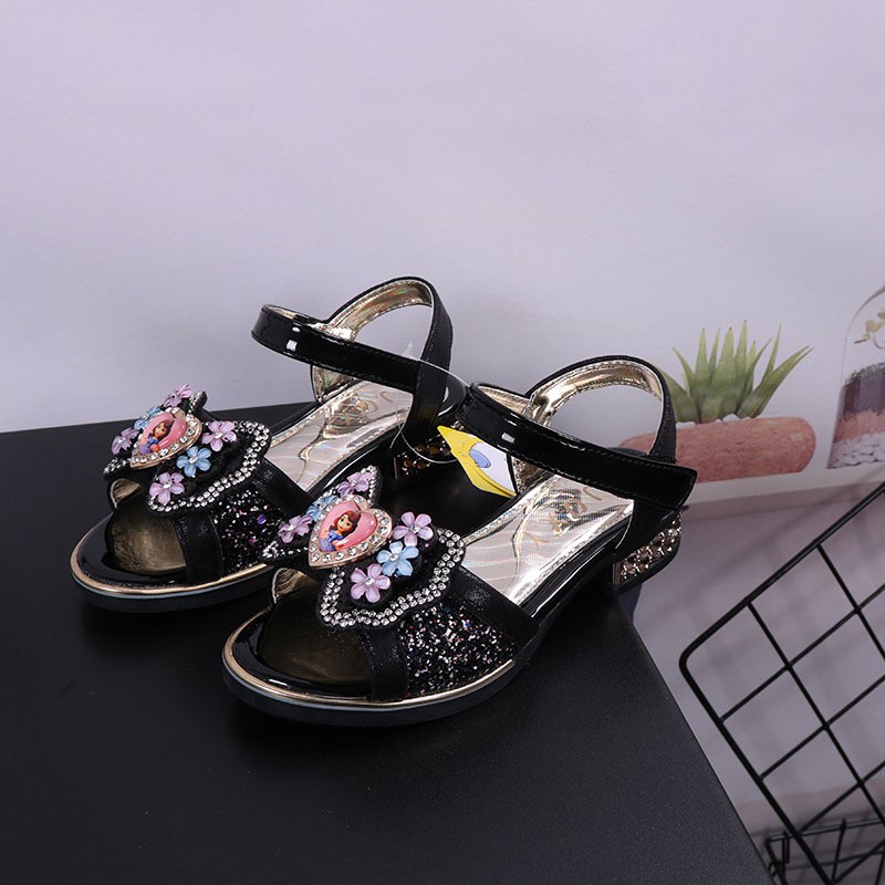 sandal công chúa sofia cho bé gái size 26-35 phối kim tuyến