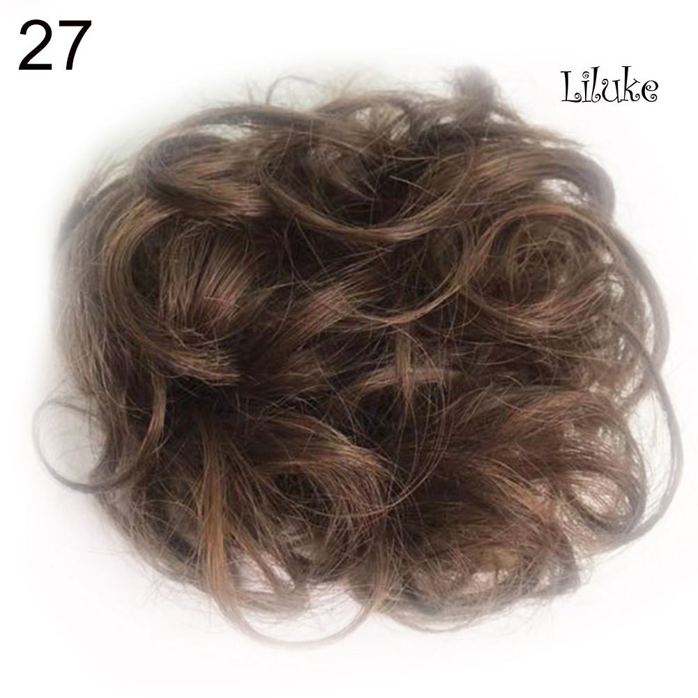 Búi Tóc Giả Xoăn Dài Gợn Sóng Co Giãn Dành Cho Cô Dâu