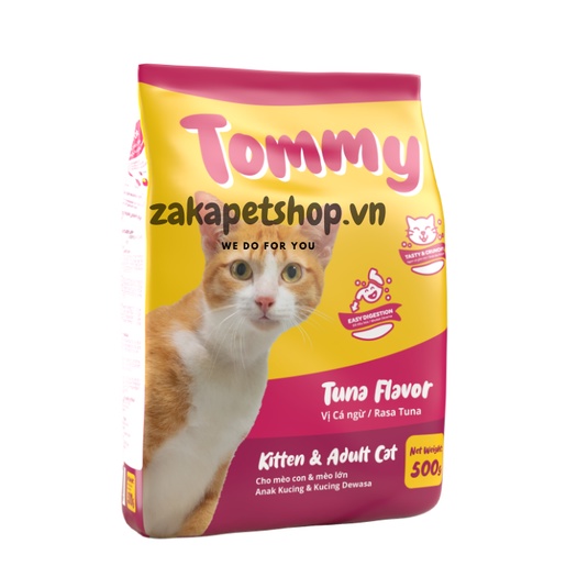 Thức ăn mèo Tommy 500g - Mọi lứa tuổi