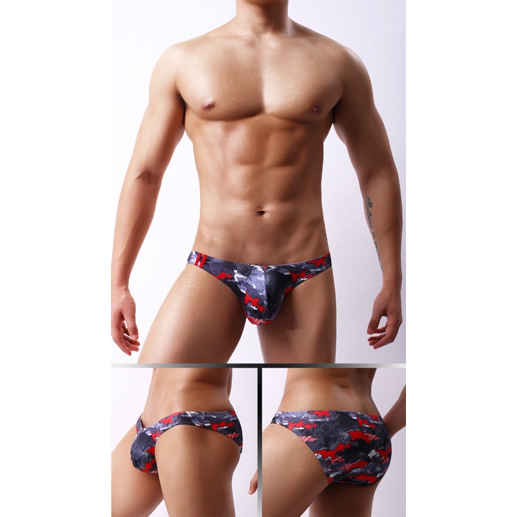 [free ship 50k + che tên đơn hàng] quần lót nam, quần lót tam giác thun lạnh họa tiết đẹp nhiều size