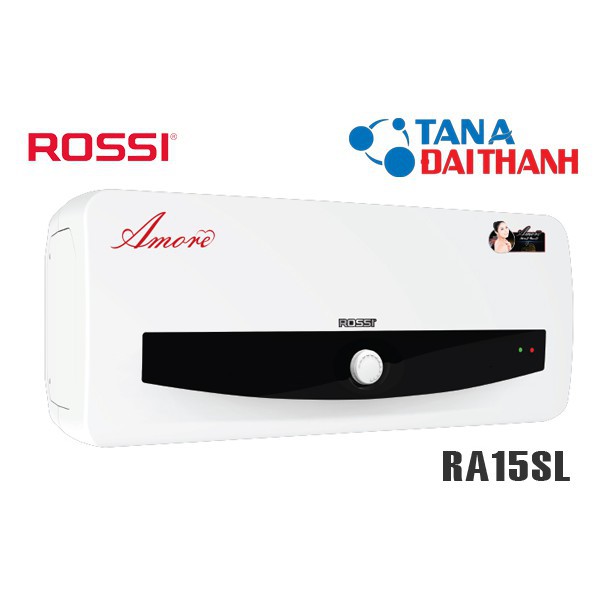 Bình nóng lạnh Rossi Amore RA15SL | RA20SL | RA30SL ngang 15L/20L/30L, Chính hãng, BH 7 năm, Tân á đại Thành 24/7