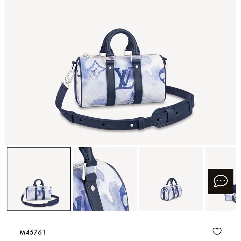 Túi xách tay nữ có dây đeo da in hoạ tiết khoá kéo louis vuitton LV