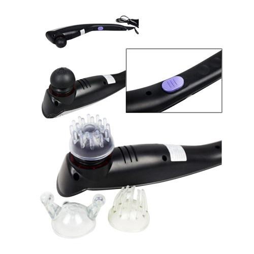 Máy Massage Cầm Tay Energy King 3 Đầu Trị Liệu Chuyên Sâu, Máy Mát Xa Trị Liệu Giảm Đau Mỏi Vai Gáy