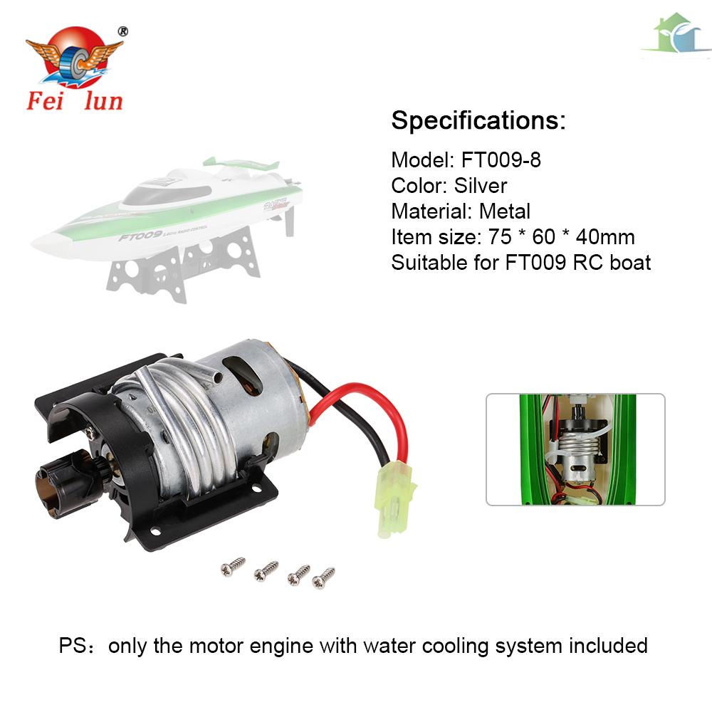 Mới Động Cơ Làm Mát Feilun Ft009-8 Cho Thuyền Điều Khiển Từ Xa Feilun Ft009