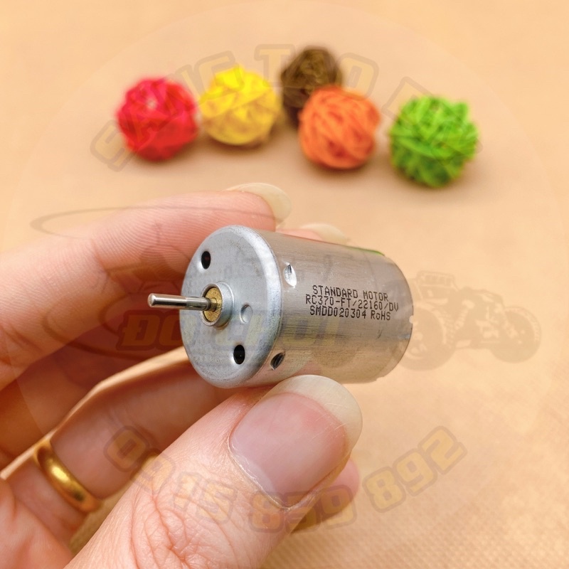 Động cơ 370 DC 6V tốc độ 6000 vòng / phút. Hoạt động êm ái
