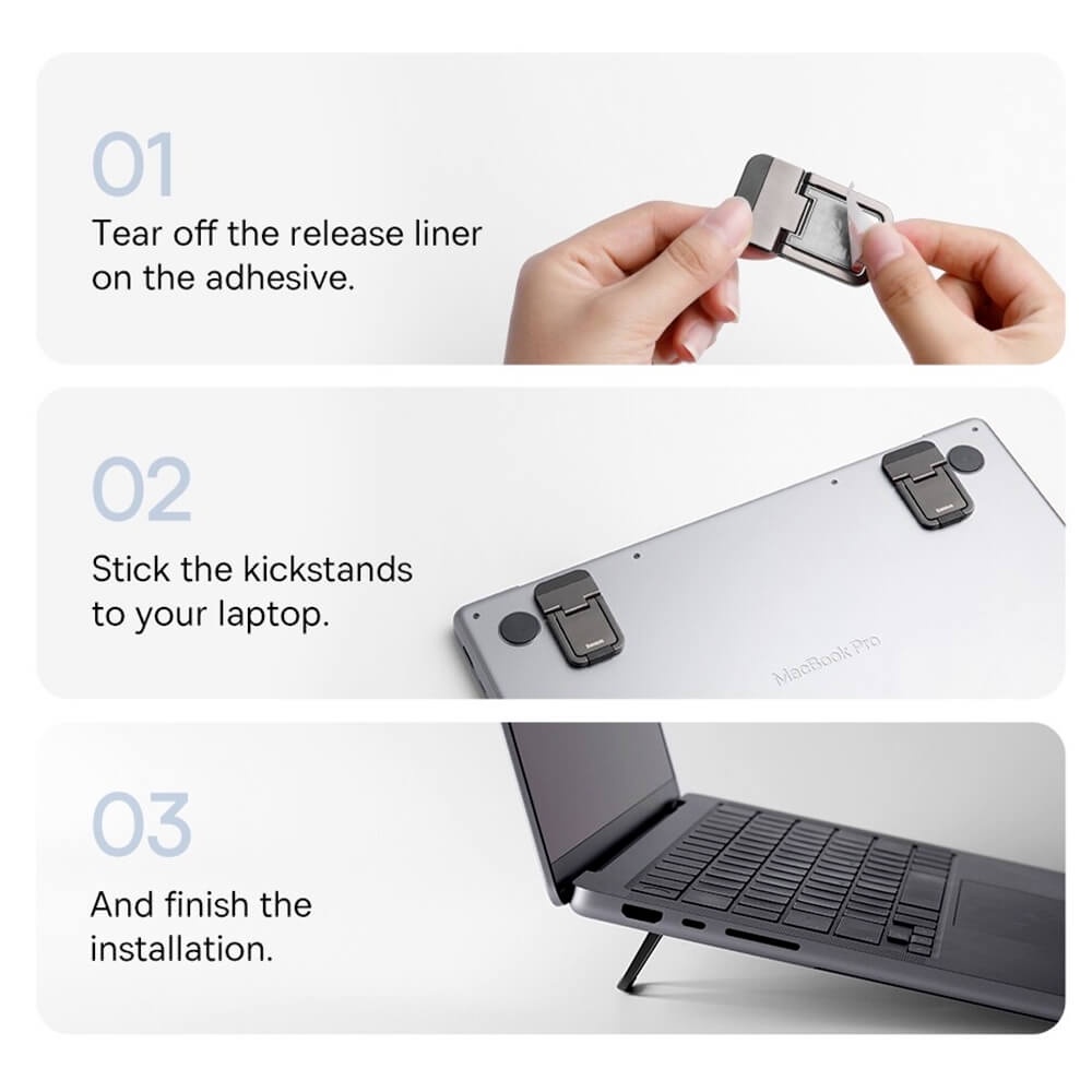 ĐẾ TẢN NHIỆT NHÔM CNC M_CBOOK VÀ LAPTOP BASEUS