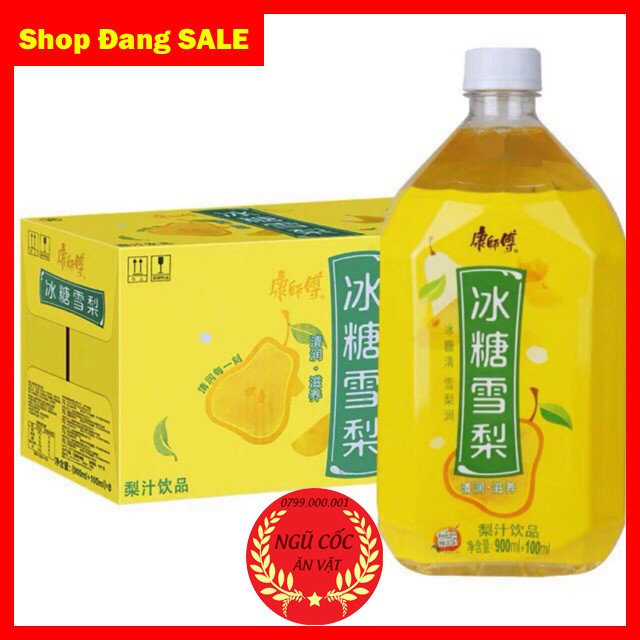 [BÃO SALE] Nước Lê - Đào Siêu Ngon - Chai 1L