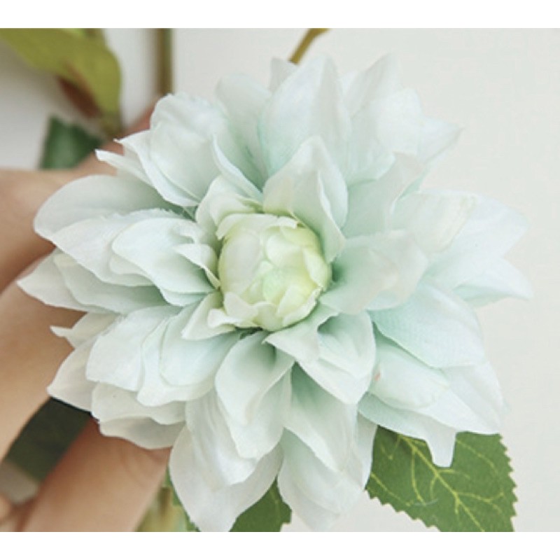 Hoa giả - Cành hoa thược dược cao cấp mô phỏng tinh tế giống thật đến 99%, hoa lụa mềm hoa cô dâu decor trang trí