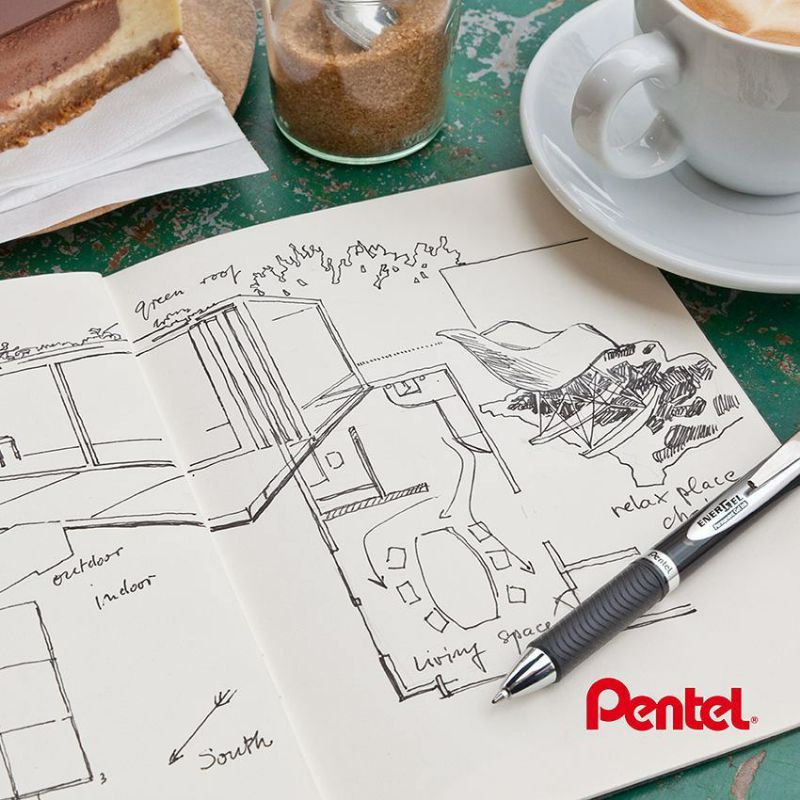 Bút Mực Dầu Pentel BLP75 Và BLP77 | Thiết Kế Sang Trọng | Không Phai Không Thấm Nước | Nhiều Màu Mực