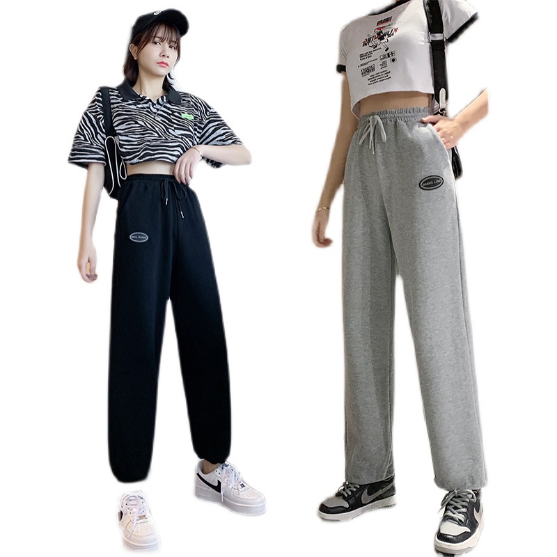 NRVP Quần Thể Thao Ống Rộng Phong Cách Thời Trang Hàn Quốc Dành Cho Nam Và Nữ
