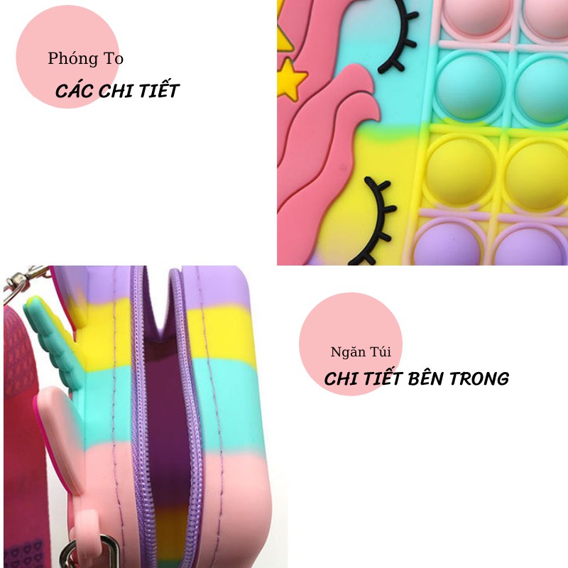 Túi pop it đeo chéo nữ mini cho bé giá rẻ TP01 LENIO