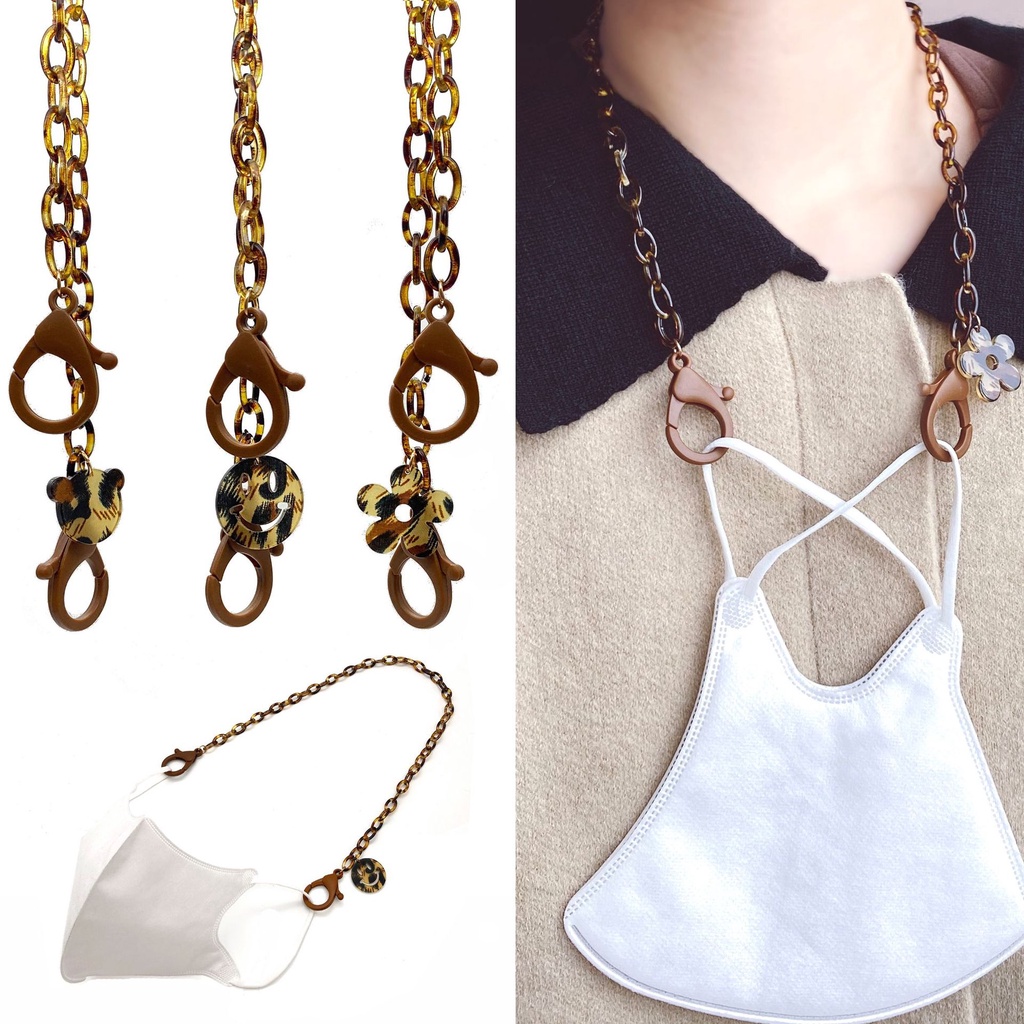 Dây đeo khẩu trang hình mặt cười dài 55cm