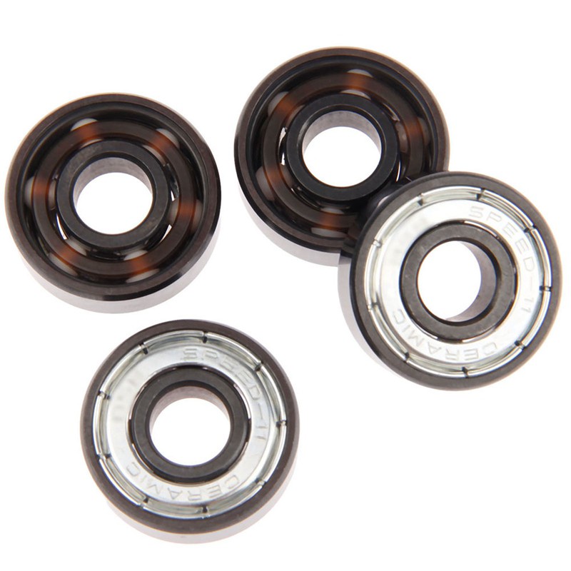 16Pcs BSB 608 ABEC-11 6 Bead Ceramic Skateboard Roller Ice Bearings