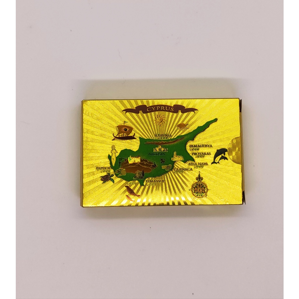 BN 26 , Bộ bài tây nhựa mã màu vàng và bạc hàng cao cấp chống nước 100% Plastic