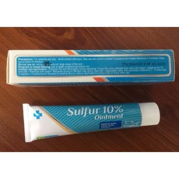 [Giá Gốc] Sulfur 10% Ointment – Kem mụn trứng cá, mụn đầu đen