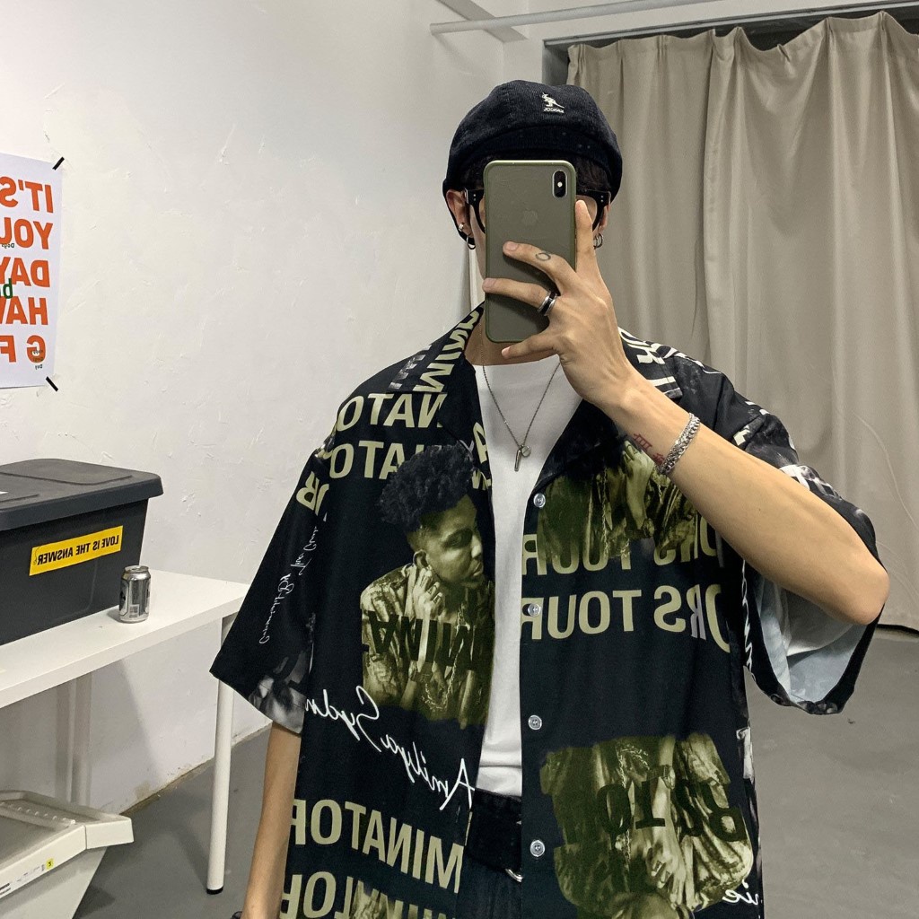 Sơ mi lụa unisex from rộng nam nữ , áo sơ mi nam nữ vải voan lụa mịn mát free size 40kg - 70kg