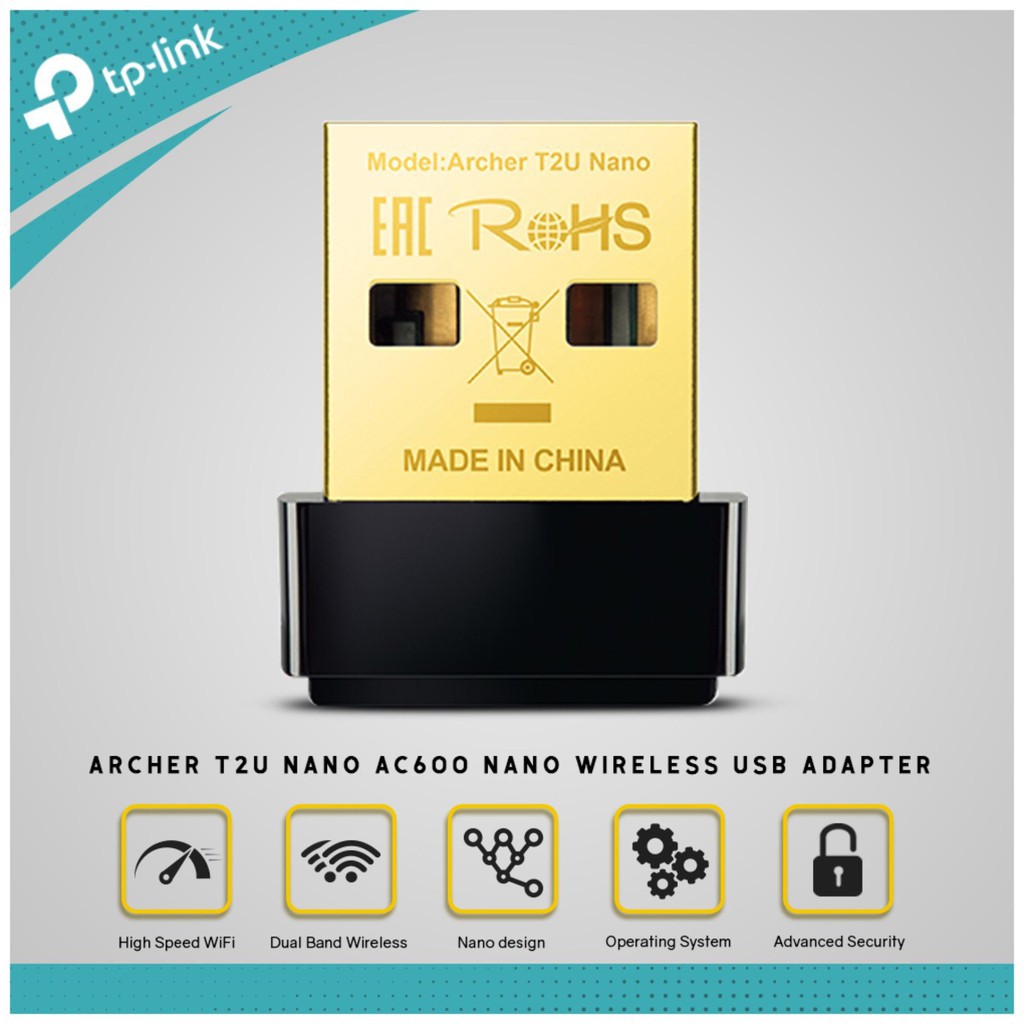 Usb thu wifi không dây TP-Link băng tần kép AC600 Archer T2U Nano,usb bắt wifi cho pc,laptop-vds shop | WebRaoVat - webraovat.net.vn