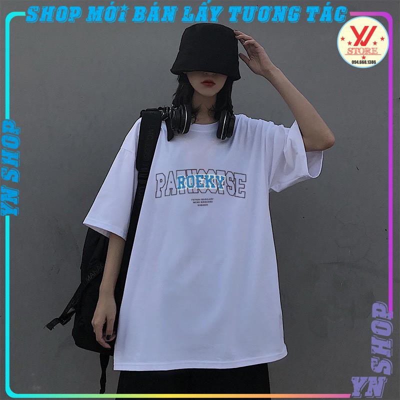 Áo thun nữ tay lỡ ROEKY , áo  phông form rộng unisex phong cách ulzzang hàn quốc