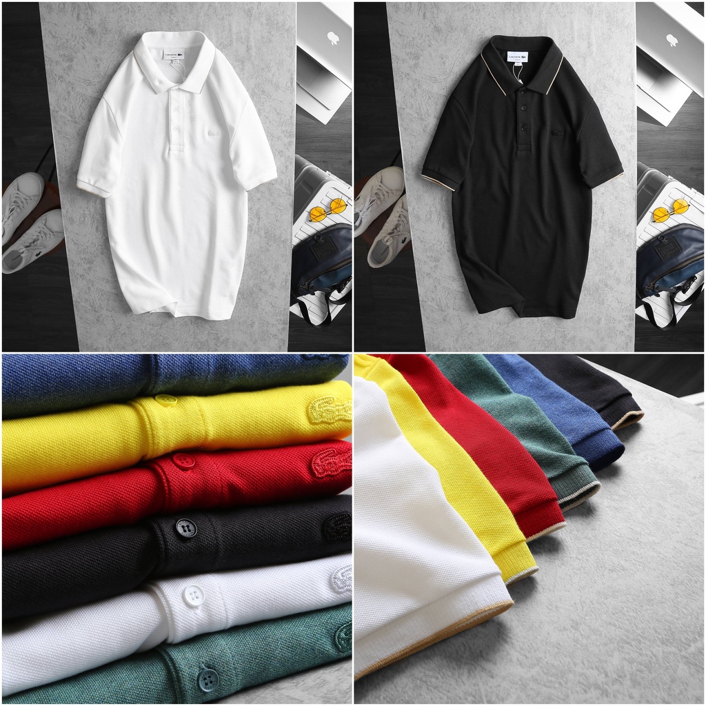 POCS6  Áo thun có cổ Thêu Logo FULL ÁO Cực Đẹp | 3 màu cá tính cực đẹp đẹpcháyhàng  lên đồ đi làm đi chơi đều OK !