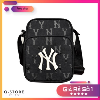 Túi đeo chéo mlb ny monogram mini bag black made in vietnam full tem tag