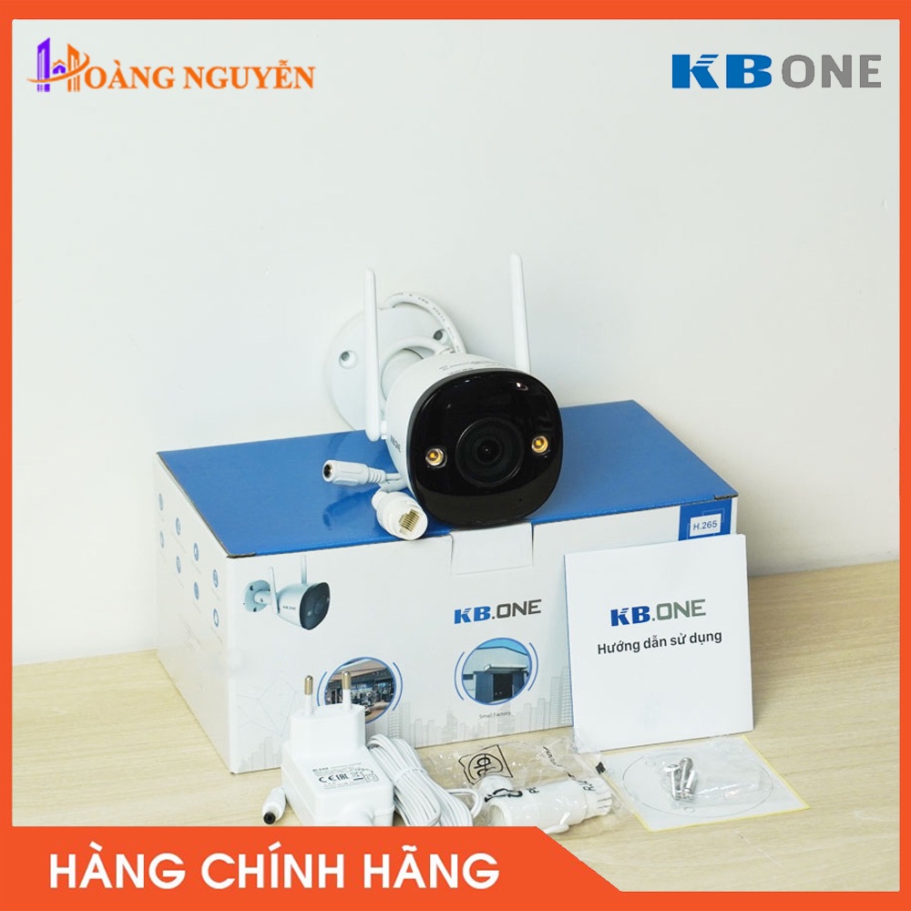 [NHÀ PHÂN PHỐI] Camera WIFI KBONE KN-B41FL 4.0MP Full Color Ngoài Trời - KN-B41FL Tầm Xa Hồng Ngoại Xa 30m Ngoài Trời