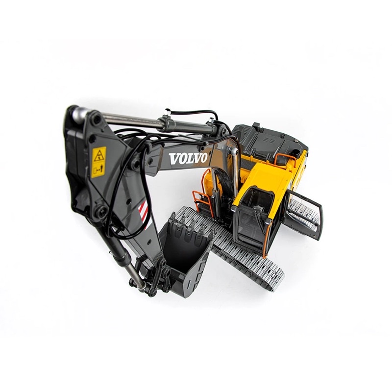 Máy xúc kim loại xi lanh điện E010-003 DoubleE 2.4G 1:14 Mẫu máy xúc được ủy quyền của volvo