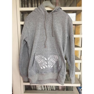 Hoodie xương xám