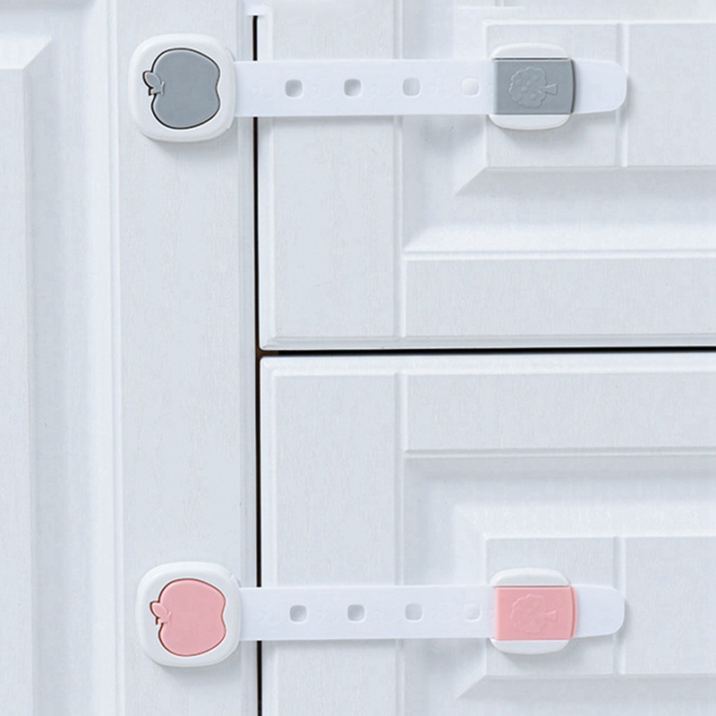 1 khóa cửa tủ lạnh/ngăn kéo đa năng có thể điều chỉnh bảo vệ an toàn cho bé