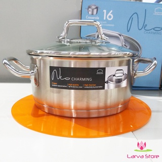 Nồi inox 304 lock&lock neo charming lcm3202 20cm đáy từ - larva store