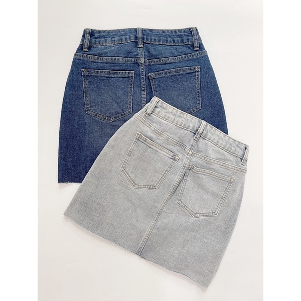 Chân váy Jean nữ ôm xuất khẩu cao cấp REVERCLOTHINGS  Dani Jean Skirt