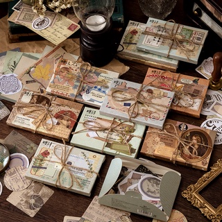 Bộ 60 Miếng Dán Trang Trí Sổ Tay Phong Cách vintage