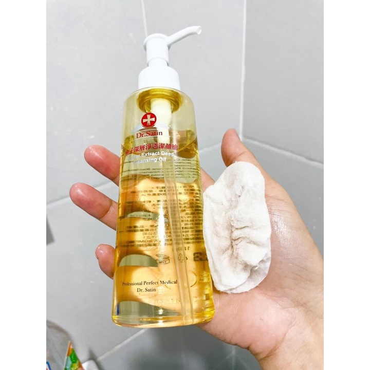 Dầu Tẩy Trang DR.SATIN Caviar Extract Deep Cleansing Oil 180ml Đài Loan