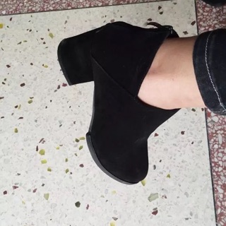 GIÀY BOOT DA LỘN NỮ CÁCH ĐIỆU CAO 5 PHÂN