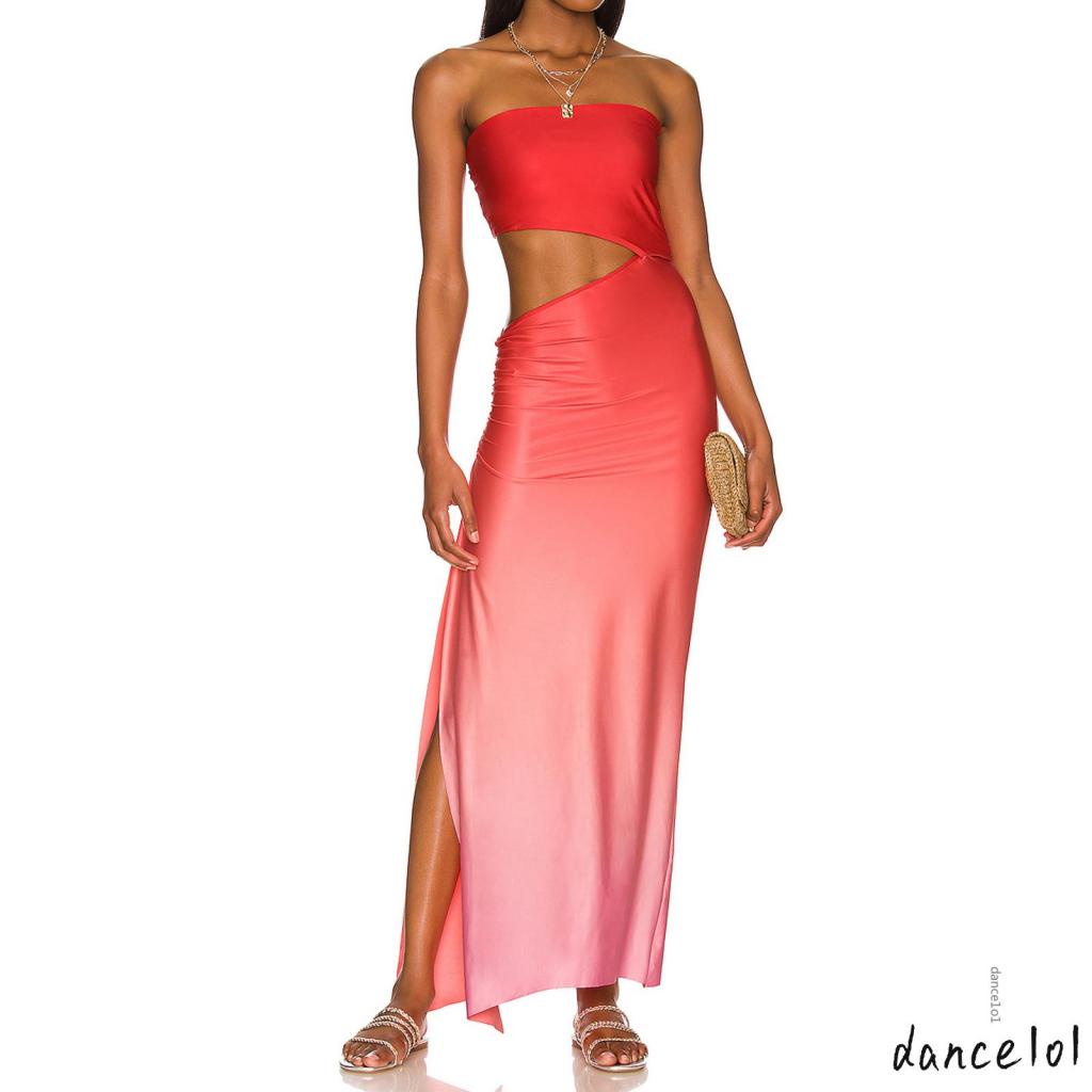 Đầm Dài Không Tay Hở Lưng Quyến Rũ Hợp Thời Trang 1O1