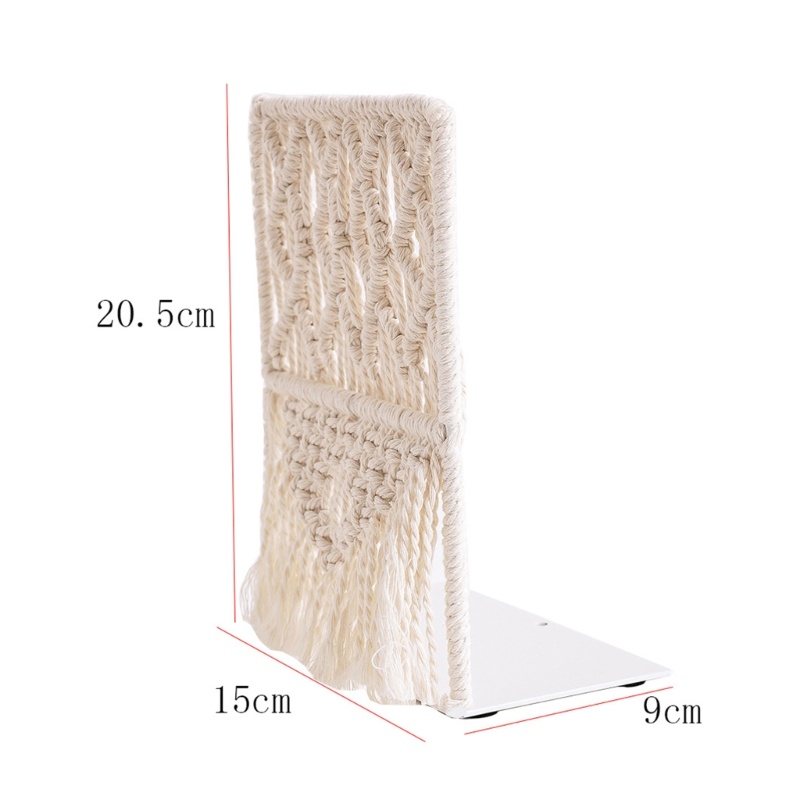 Kệ Sách Cuối Cuốn Sách Bằng Dây Thừng Cotton Siêu Cotton Chống Trượt Trang Trí Thủ Công Cuối Cùng Sách Và Trang Trí Thanh Lịch E